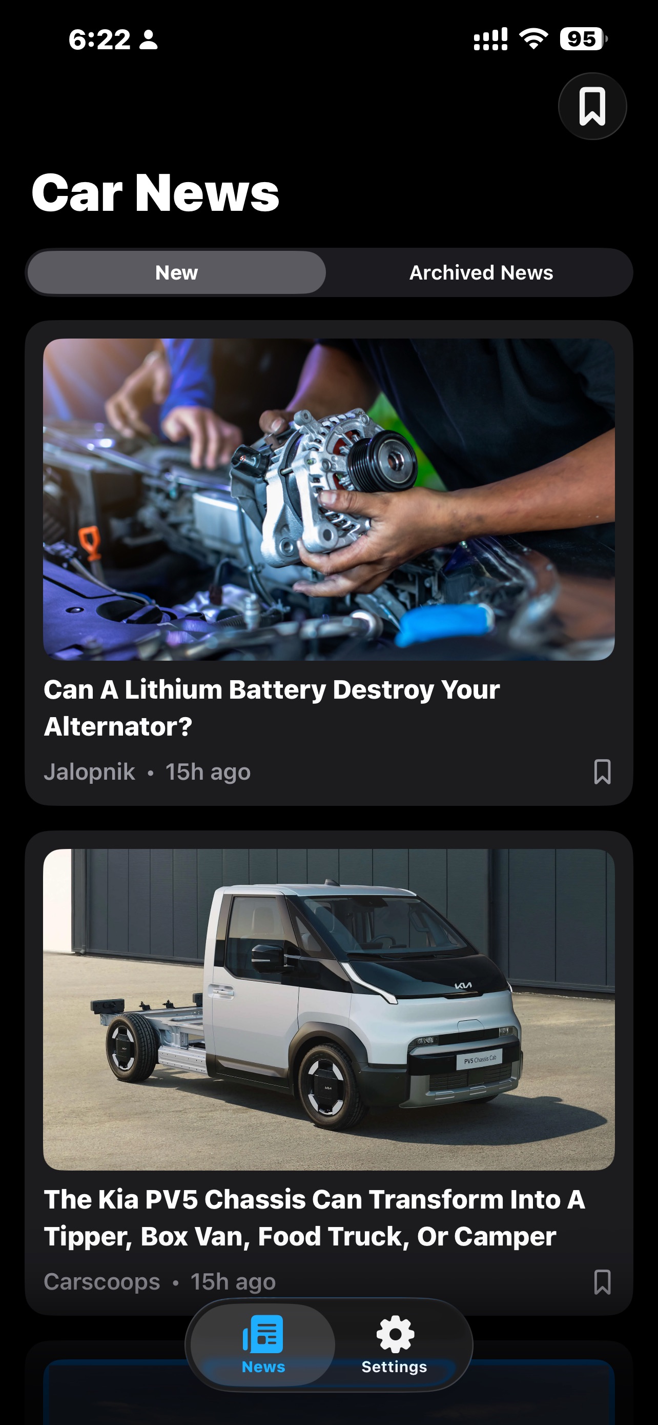 Screenshot 1 of Cars News