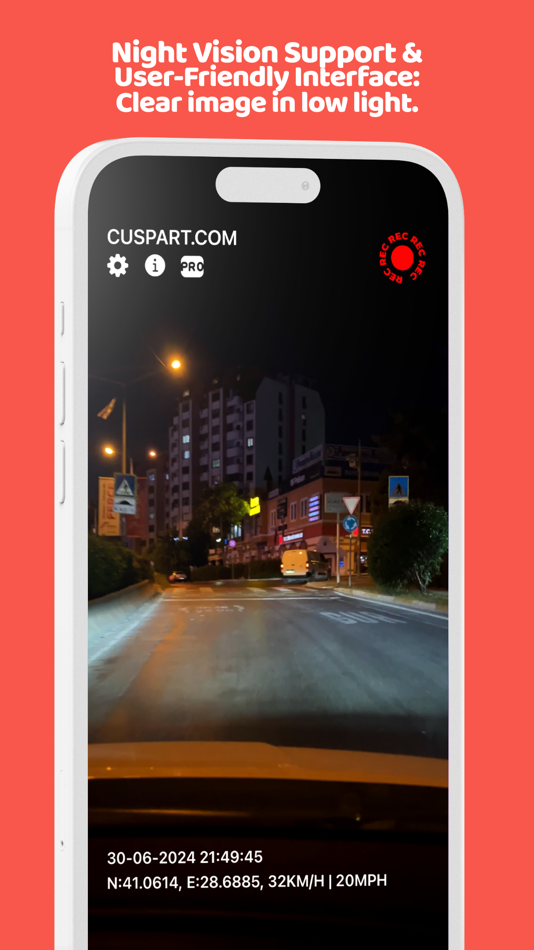 #5. Cuspart: Dash Cam Lite (iOS) 게시자: Mustafa Tolga DALBUDAK