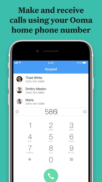 Ooma Home Phone Screenshot