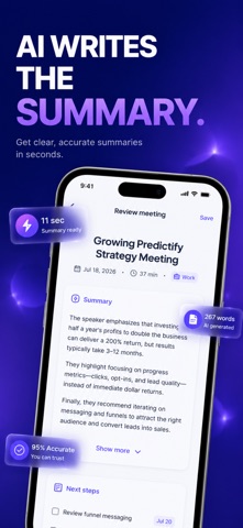 Smart Notes-AI Meeting Summary Screenshot 3 of 8