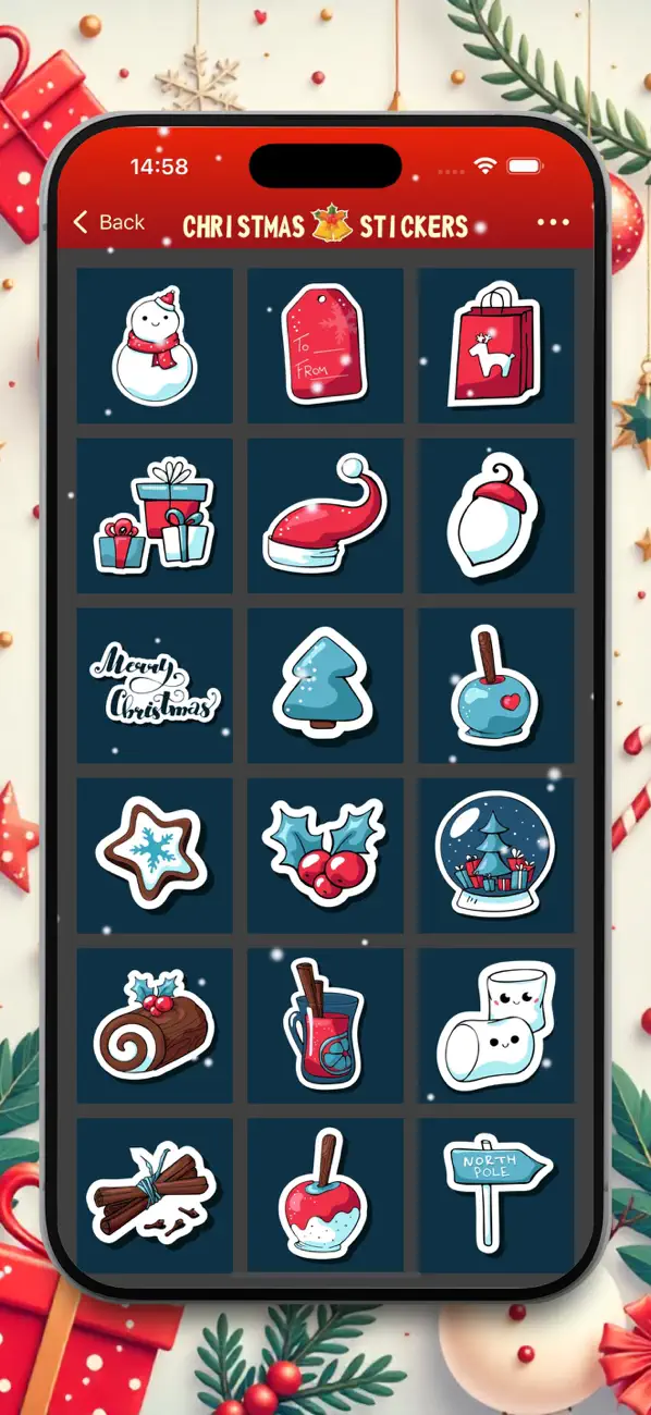 Screenshot #3 pour Autocollants Noël & Nouvel An