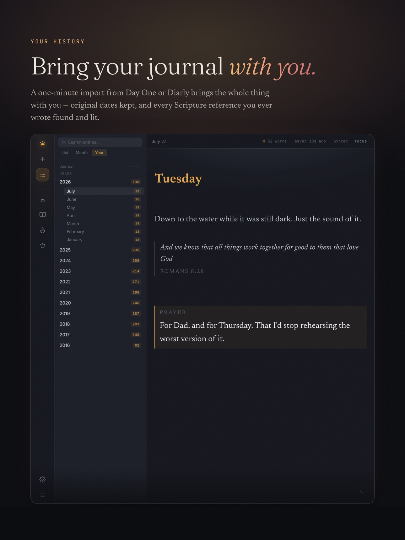 Screenshot 10 of Dayspring Journal