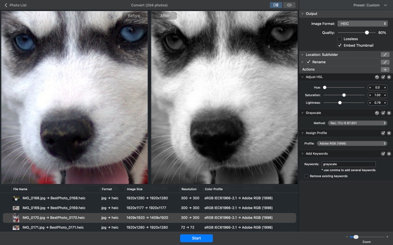 PhotoMill screenshot