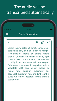 Transcriber: Audio to Text screenshot 2