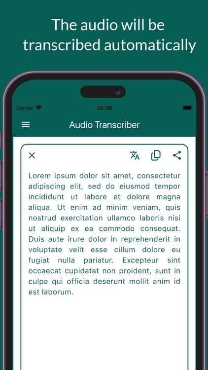 Transcriber: Audio to Text