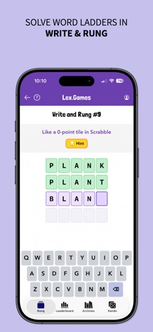 Lex.Games: Daily Word Games iPhone screenshot
