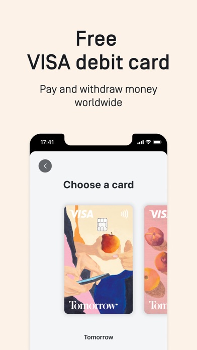 Tomorrow – Mobile Banking Screenshot