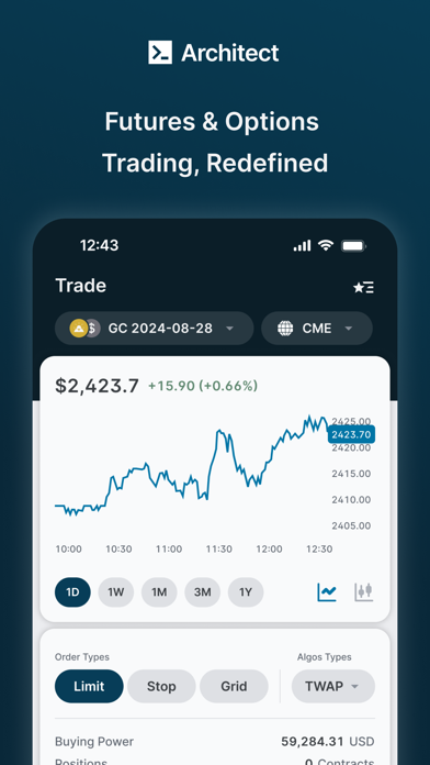 Architect: Stocks & Options iPhone screenshot 1 - Finance app