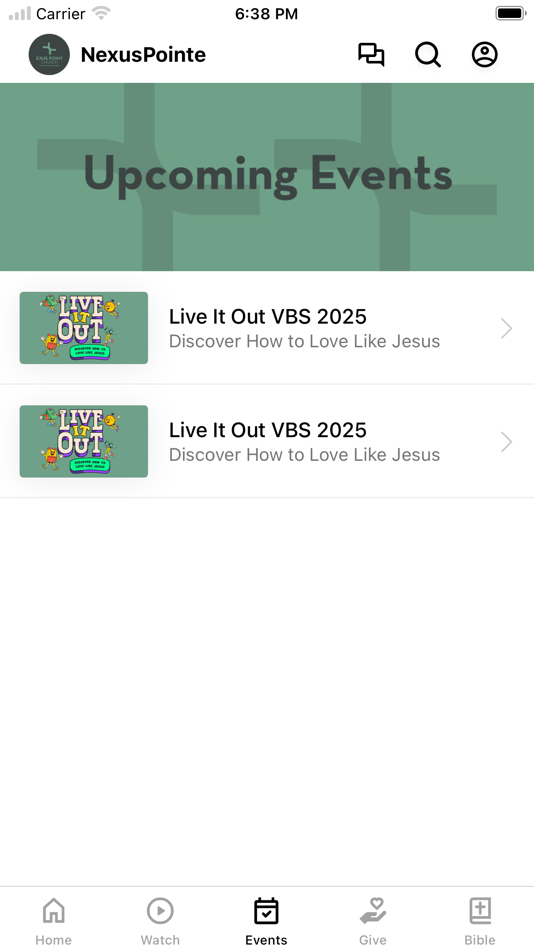 #3. The Nexus Pointe (iOS) Podle: Calvary Church of the Nazarene (SC)