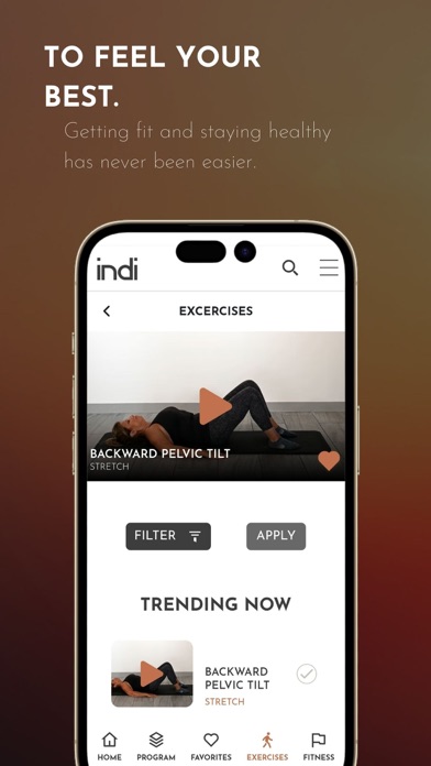 Indi - Workout with Experts Screenshot