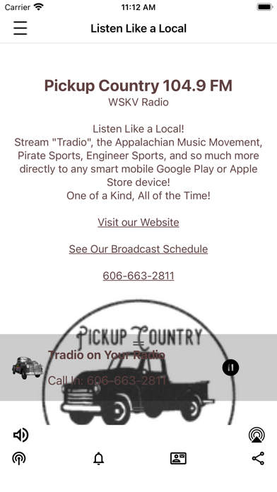 Pickup Country 104.9 FM WSKV Screenshot