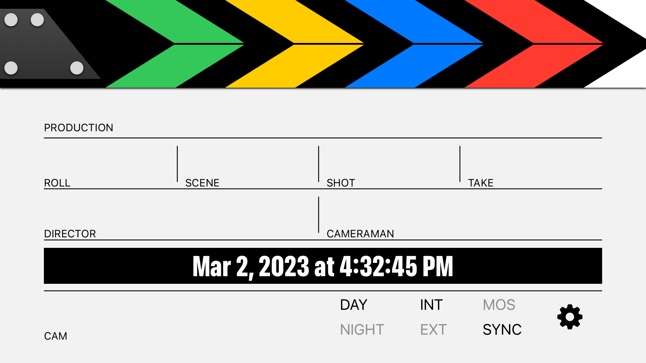 ClapperBoard - Scene Tracker
