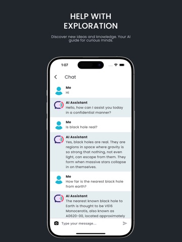 Anonymous AI Chatbot iPad screenshot