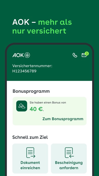 Meine AOK Screenshot