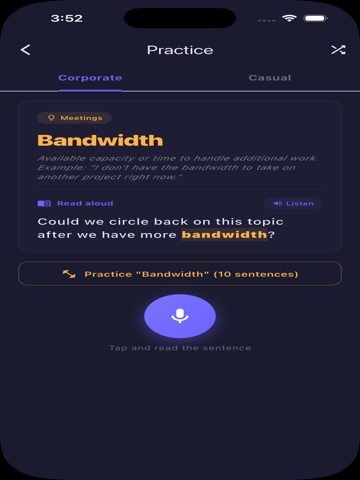 SpeakUP - Practice English iPad screenshot