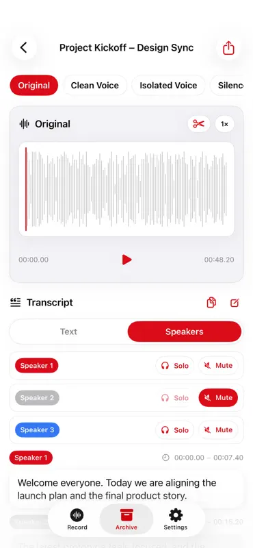 REDREC - Offline Transcription screenshot 5 of 9