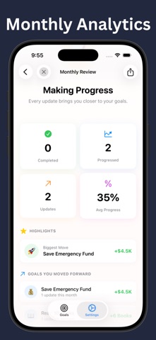 GoalBar iPhone screenshot