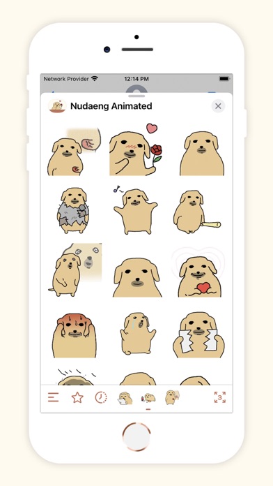 Nudaeng Animated Stickers iPhone screenshot 3 - Stickers app