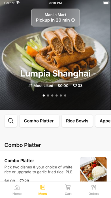 Manila Mart iPhone screenshot 1 - Food & Drink app