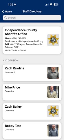 Independence Co Sheriff AR Screenshot 2 of 3
