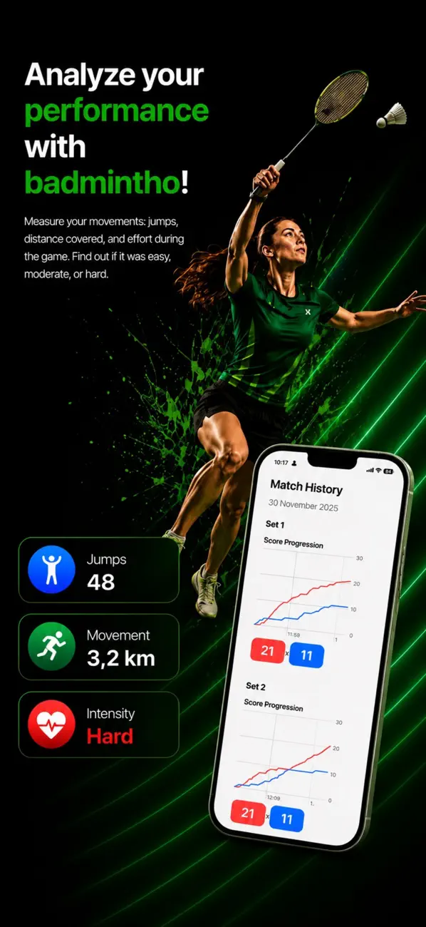Screenshot #2 pour badmintho - badminton tracker