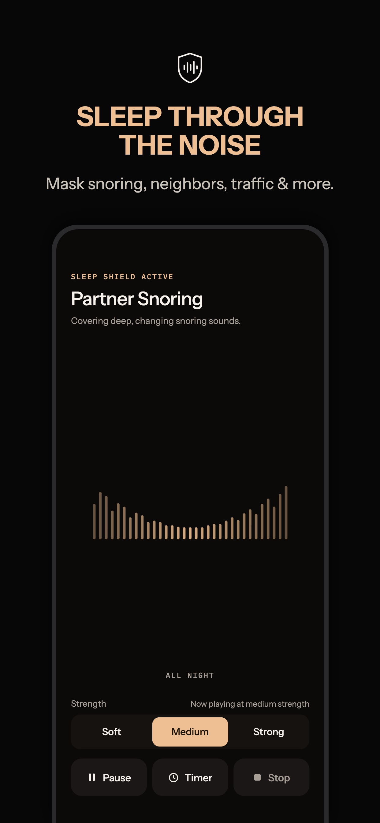 Screenshot 1 of Sleep Shield: Snore Masking