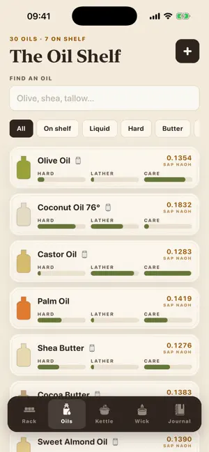 Lye & Wick: Soap Calculator screenshot 2