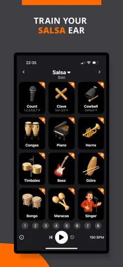 Скриншот Ритмы Сальсы - BeatLab на iPhone 2