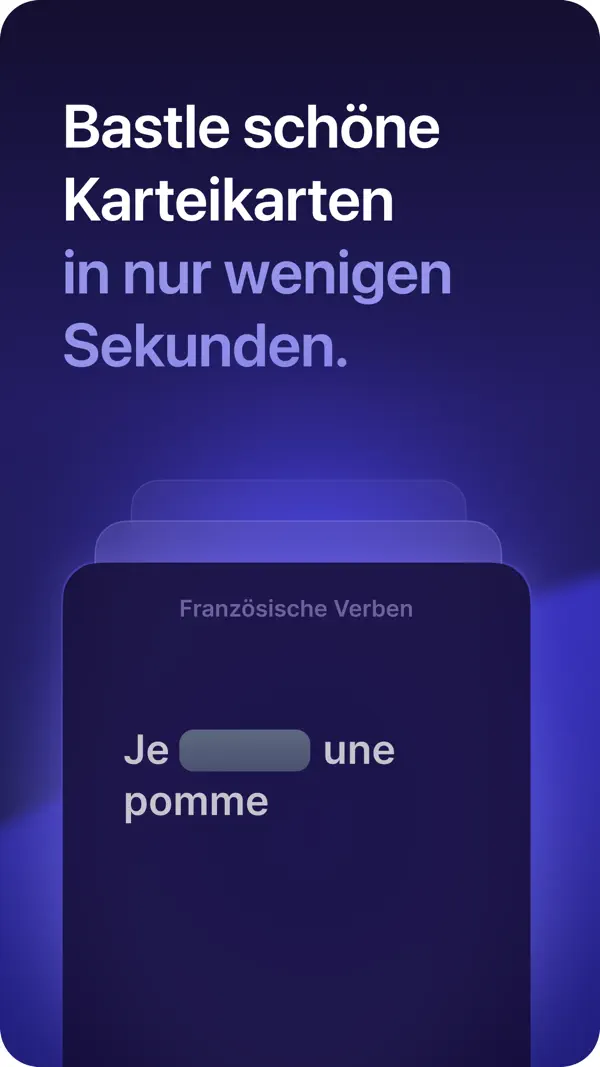 Retain: KI-Karteikarten iPhone App Screenshot 1 – Bildung