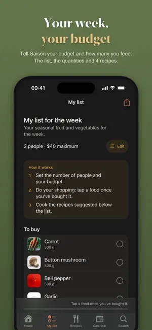 Saison: Seasonal Produce Guide screenshot 1