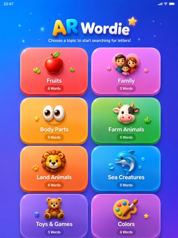 AR Wordie iPad screenshot
