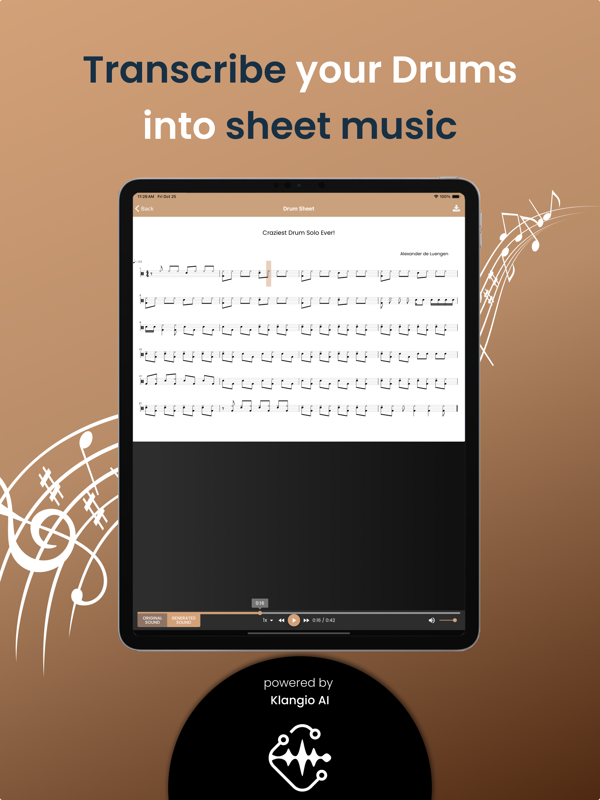 Drum2Notes - Transcribe Drums