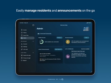 myQ Community iPad screenshot