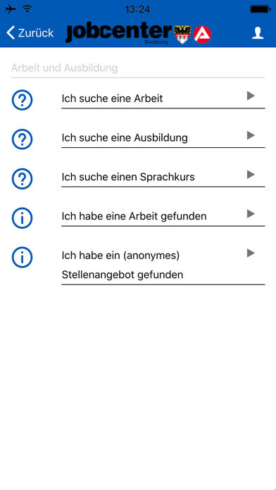 jobcenter Duisburg Screenshot
