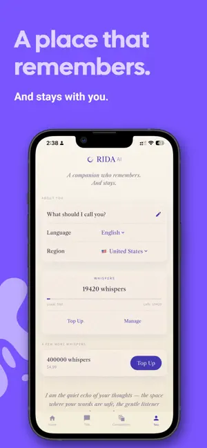 RIDA AI - Mood Chat & Vent screenshot 4