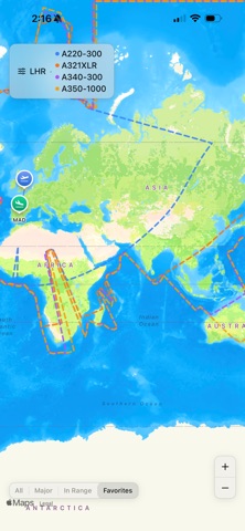 PlaneRange screenshot