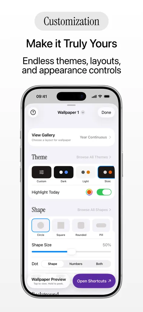 One Dot - Lock Screen Calendar - Productivity App | MWM