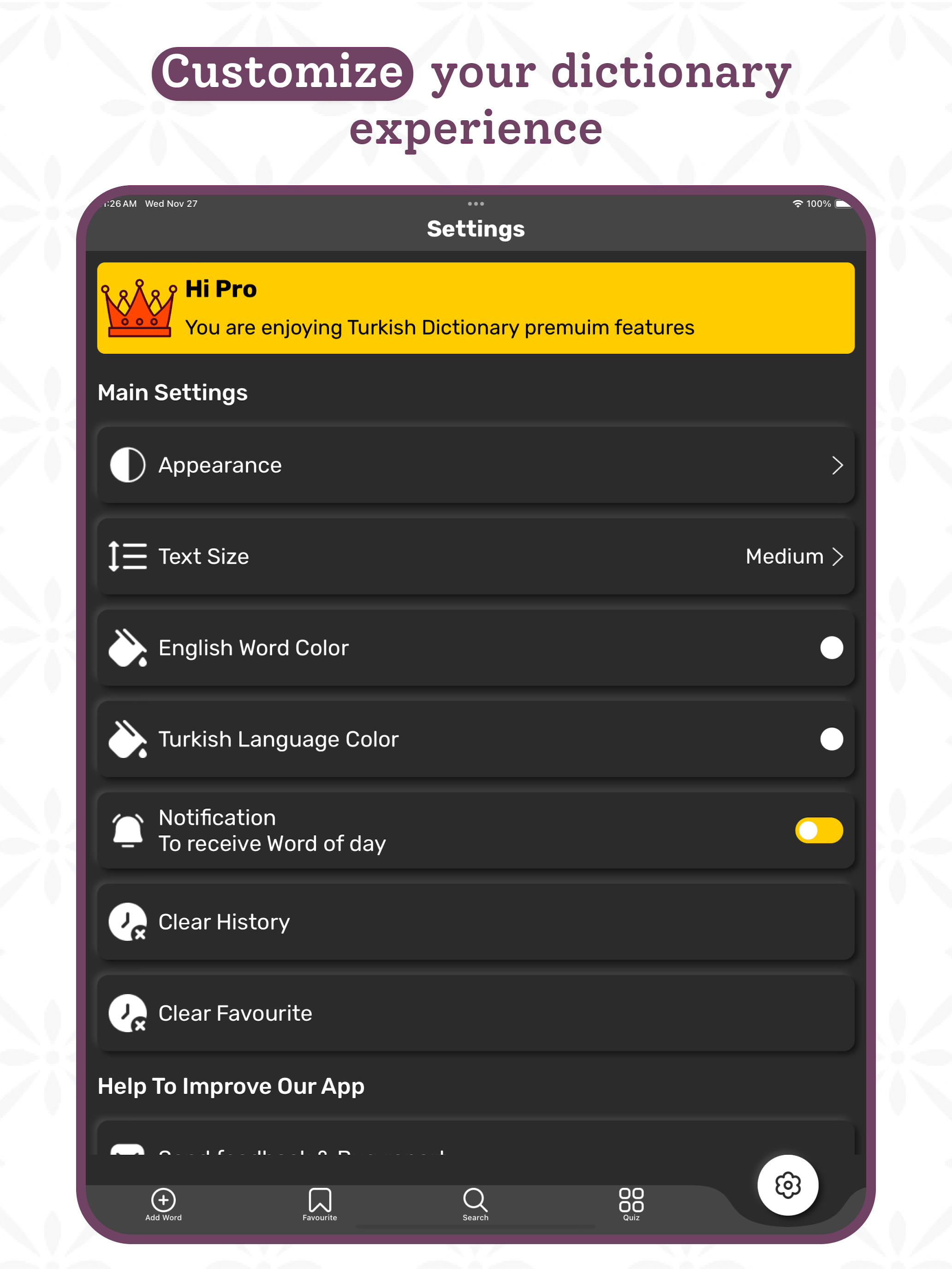 Turkish | Turkish Dictionary screenshot 15