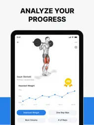 Hevy - Workout Tracker Gym Log ipad bilder 2