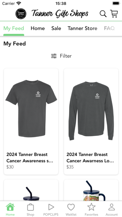 Tanner Gift Shops Screenshot