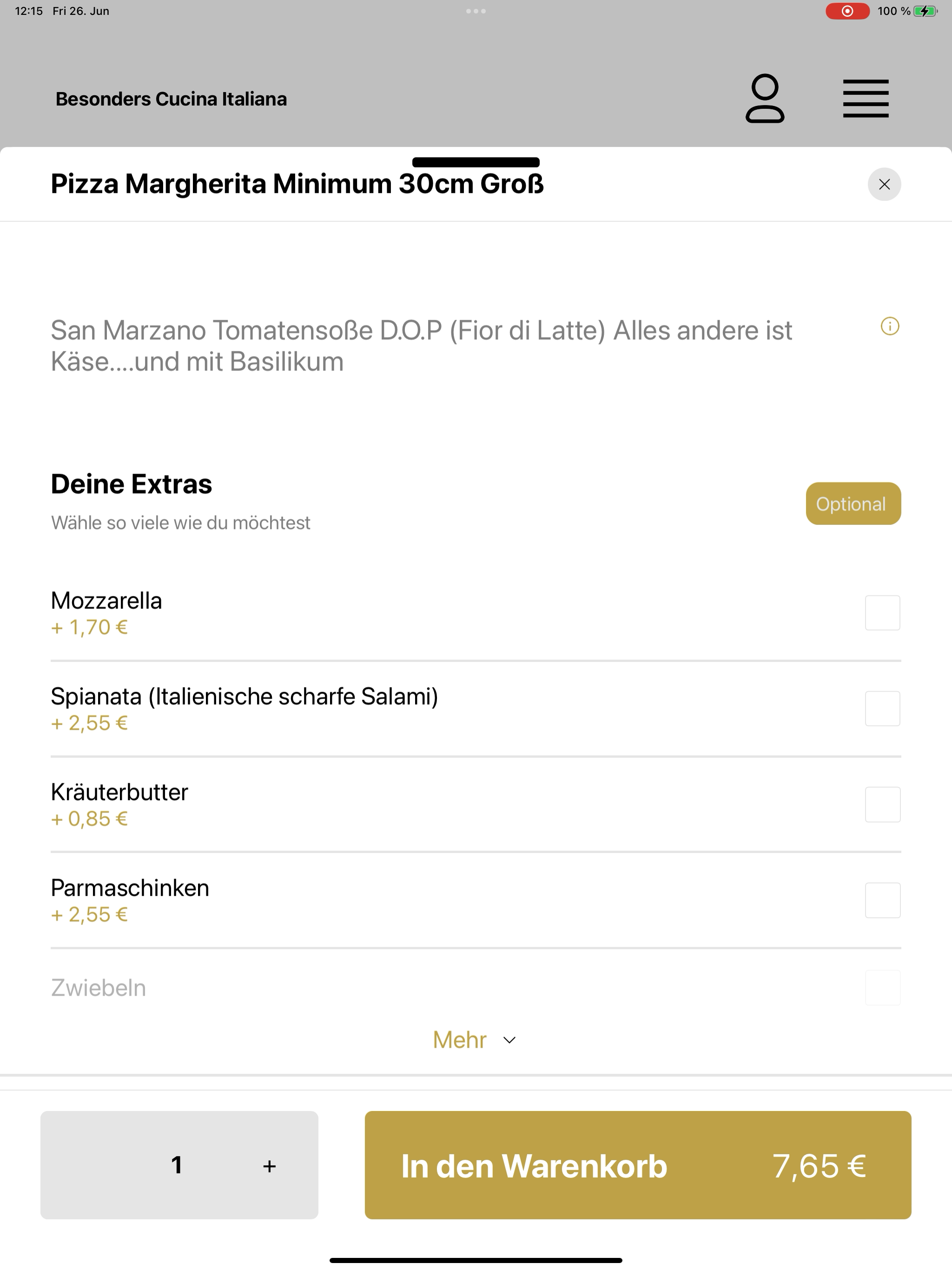 Besonders Cucina Italiana screenshot 11