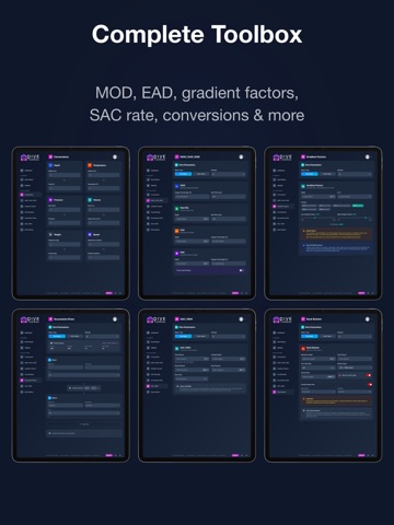 Dive Toolbox iPad screenshot
