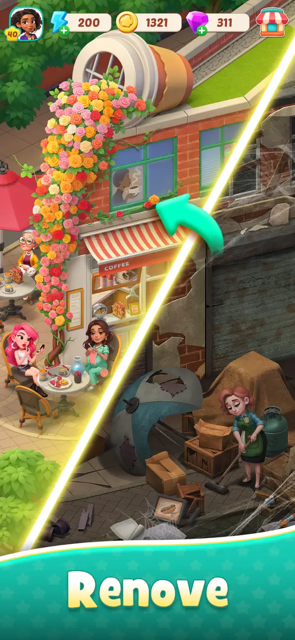 Foodstars: Merge & Cook iOS Mod IPA screenshot 4 - iOS game interface