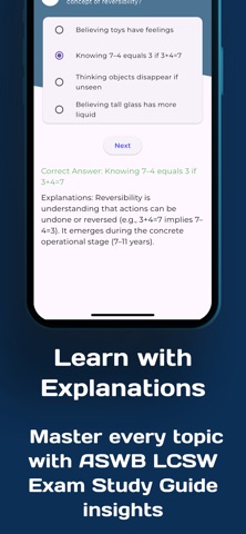LCSW Clinical Exam Prep iPhone screenshot