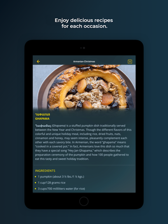 Armenian Holidays & Traditions iPad screenshot 3 - Lifestyle app