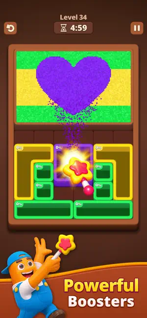 Sandy Pits: Color Puzzle screenshot 3