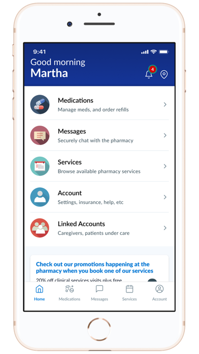 Preferred Cherokee Pharmacy iPhone screenshot 1 - Medical app