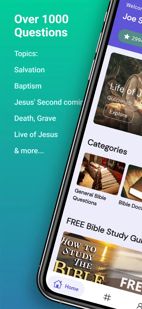 Screenshot #1 pour Bible Trivia Quiz, Bible Study