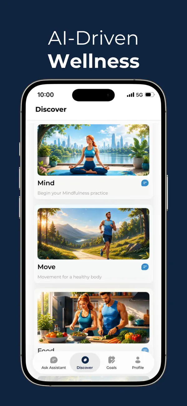 Screenshot #1 pour Get-Real Wellness: AI Health