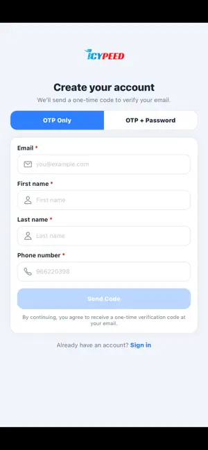 ICYPEED Logistics screenshot 2